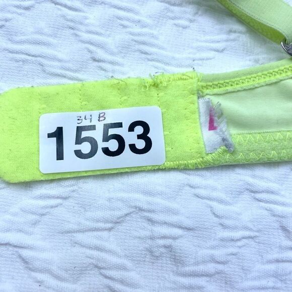 BUY 1 ONE GET 1 FREE Lili pink 34b neon bright yellow demi bra - Picture 9 of 10